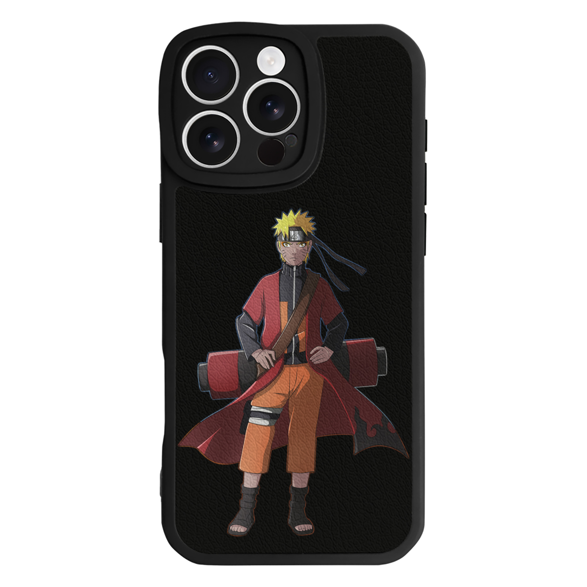 （画像用） NARUTO -ナルト- うずまき ナルト Uzumaki Naruto 【iPhone 16シリーズ対応】シリコンスマホケース（レザー調） 材質：シリコン